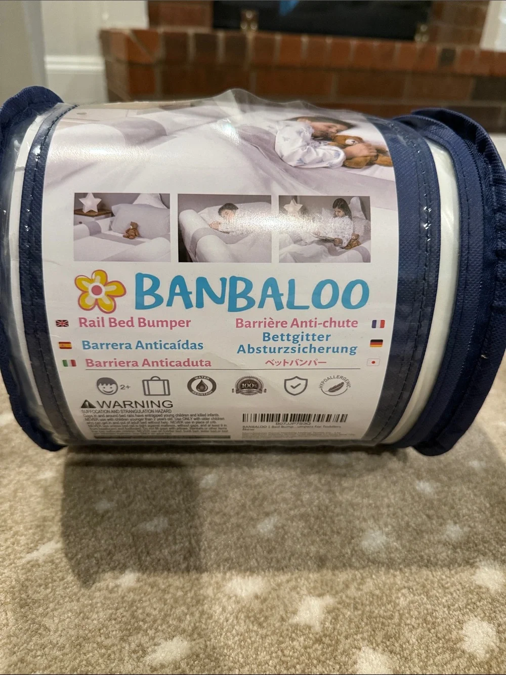 Baby/Toddler Bed Bumper in White. NWT